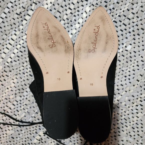 Splendid Niva Pointed Toe Suede Booties in Black - Picture 13 of 16